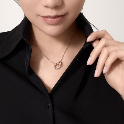 [Raffine]LOVE  FULL DIAMOND PENDANT NECKLACE