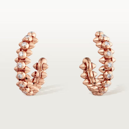 [Raffine]CLASH FULL DIAMOND MEDIUM EARRINGS