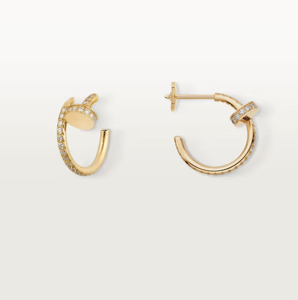 [Raffine]JUSTE FULL DIAMOND SMALL EARRINGS