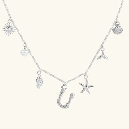 [Raffine]Avaria Ocean Initial Necklace