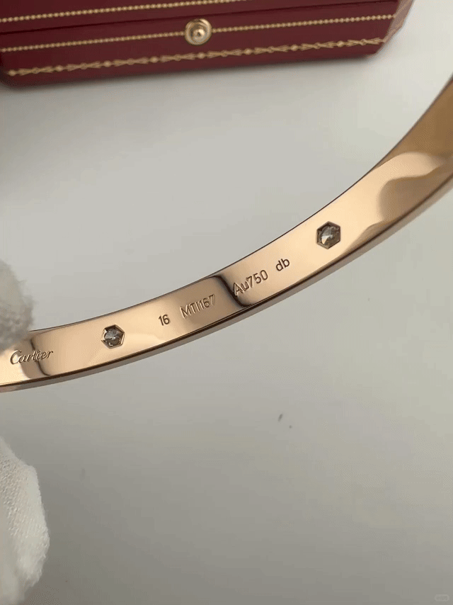 [Raffine] LIEBESARMBAND 6,1 MM 10 DIAMANTEN