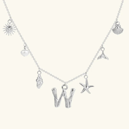 [Raffine]Avaria Ocean Initial Necklace
