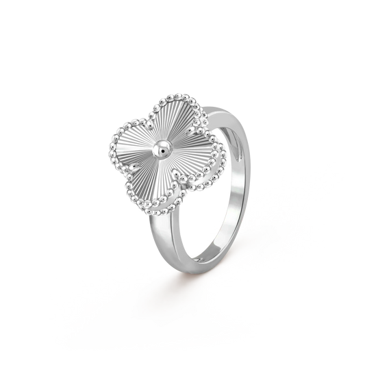 [Raffine]Anillo de plata de trébol