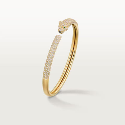 [Raffine]PANTHERE FULL DIAMOND OPEN BRACELET