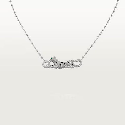 [Raffine]PANTHERE PAVED DIAMOND NECKLACE