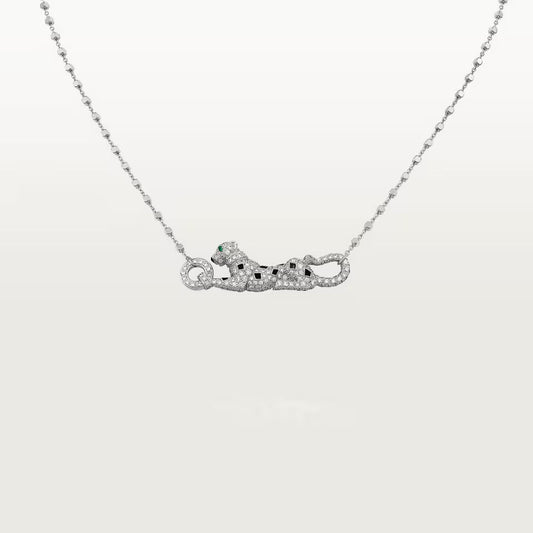 [Raffine]PANTHERE PAVED DIAMOND NECKLACE