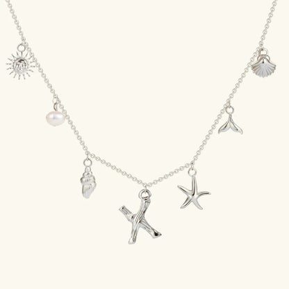 [Raffine]Avaria Ocean Initial Necklace