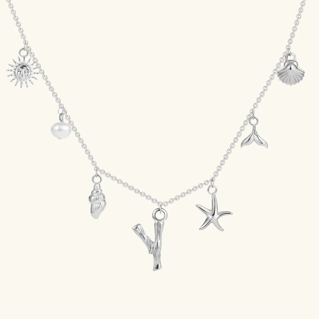 [Raffine]Avaria Ocean Initial Necklace