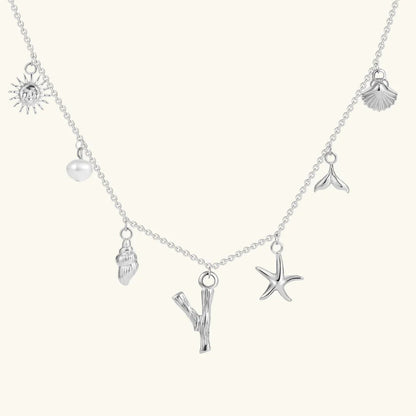 [Raffine]Avaria Ocean Initial Necklace