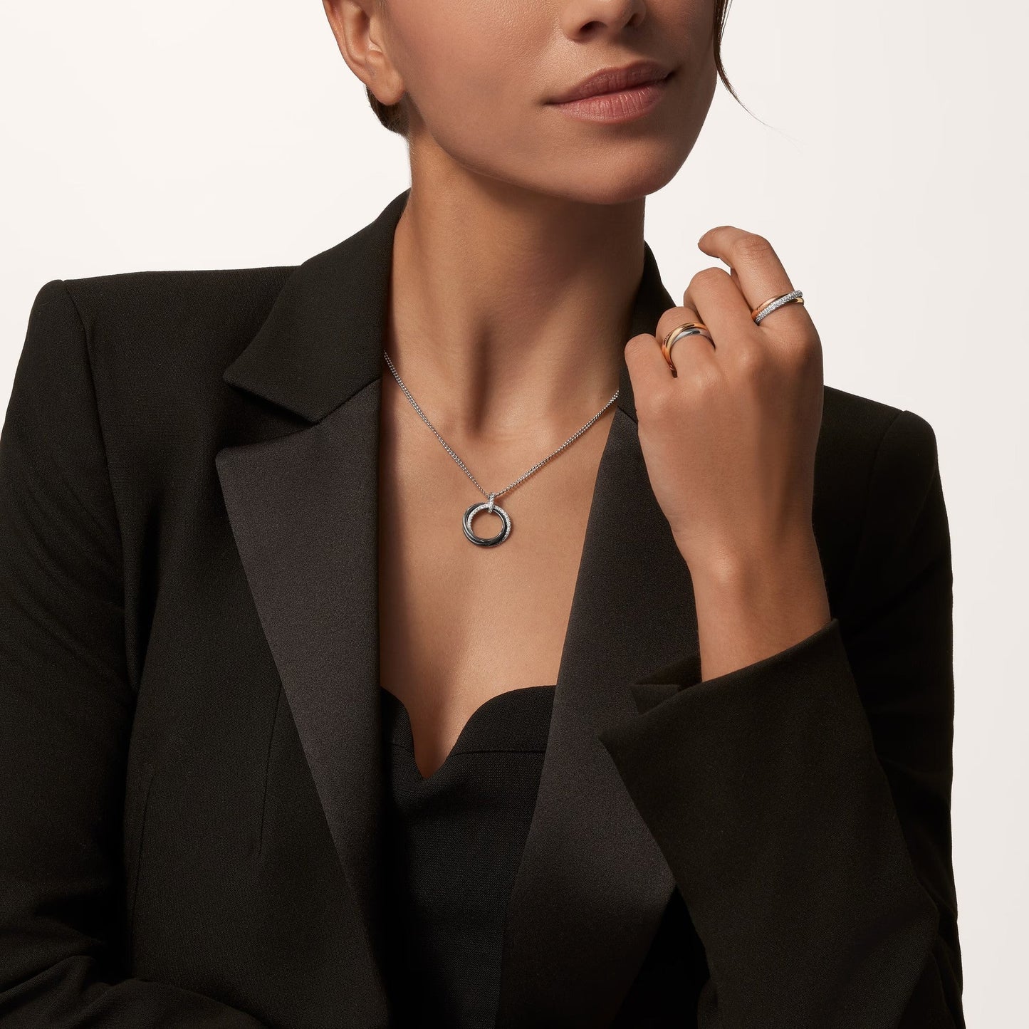 [Raffine]TRINITY CERAMIC NECKLACE