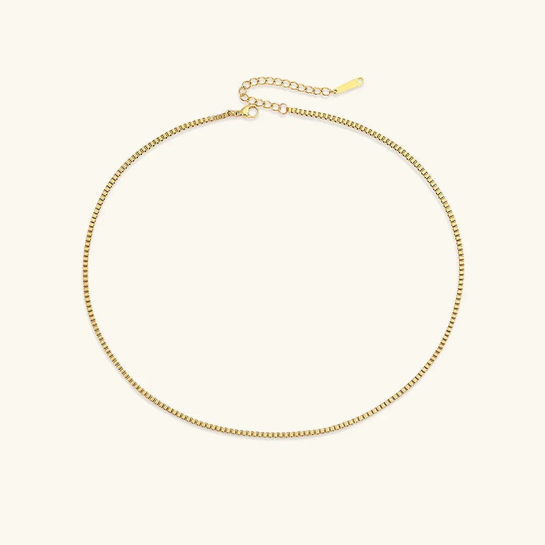[Raffine]Danica Box Chain Gold Necklace