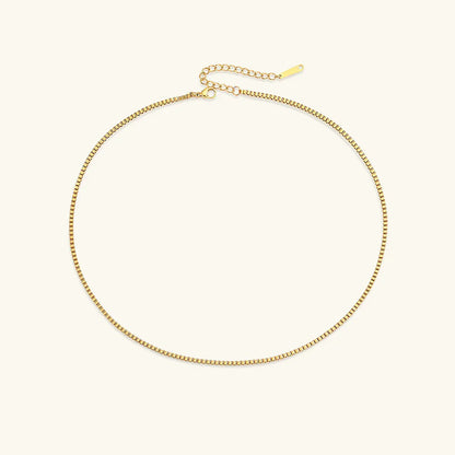 [Raffine]Danica Box Chain Gold Necklace