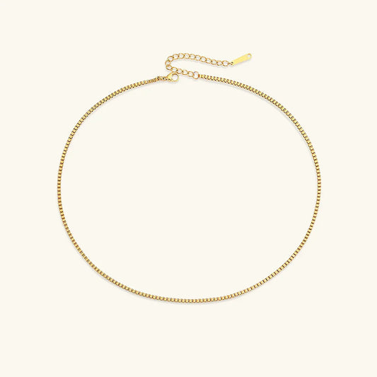 [Raffine]Danica Box Chain Gold Necklace