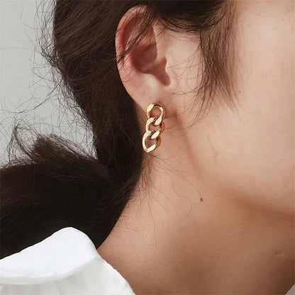[Raffine]Giselle Gold Chain Earring
