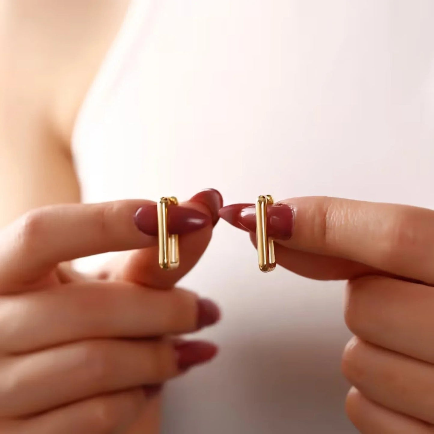 [Raffine]Ambrielle Gold U Hoops