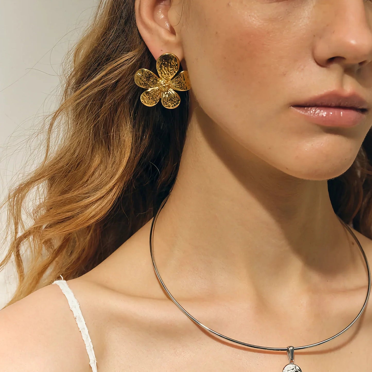 [Raffine]Daisy Gold Earrings