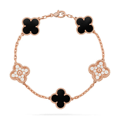 [Raffine] CLOVER 5 MOTIV ONYX-ARMBANDKOLLEKTION