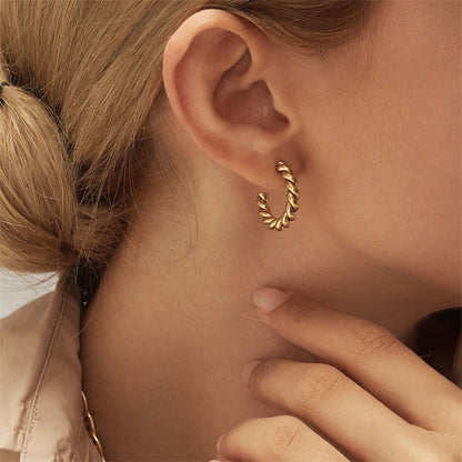 [Raffine]Gigi Twist Gold Earrings