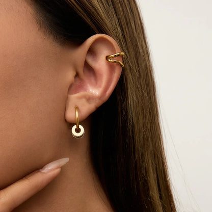 [Raffine]Rosiel Gold Ear Cuff Earrings