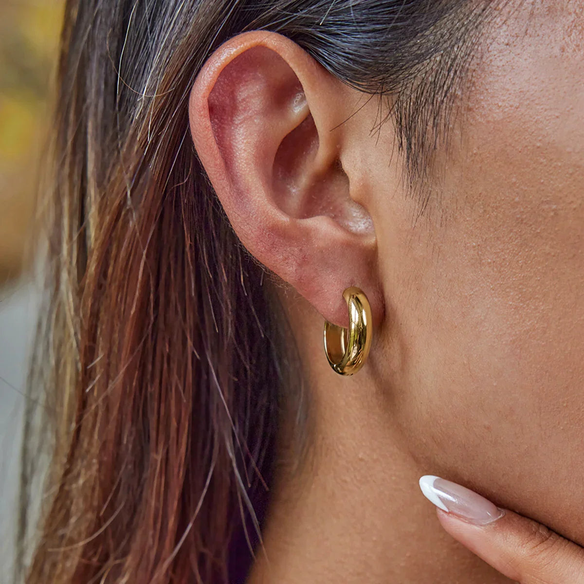[Raffine]Clarabelle Staple Gold Hoops Bundle