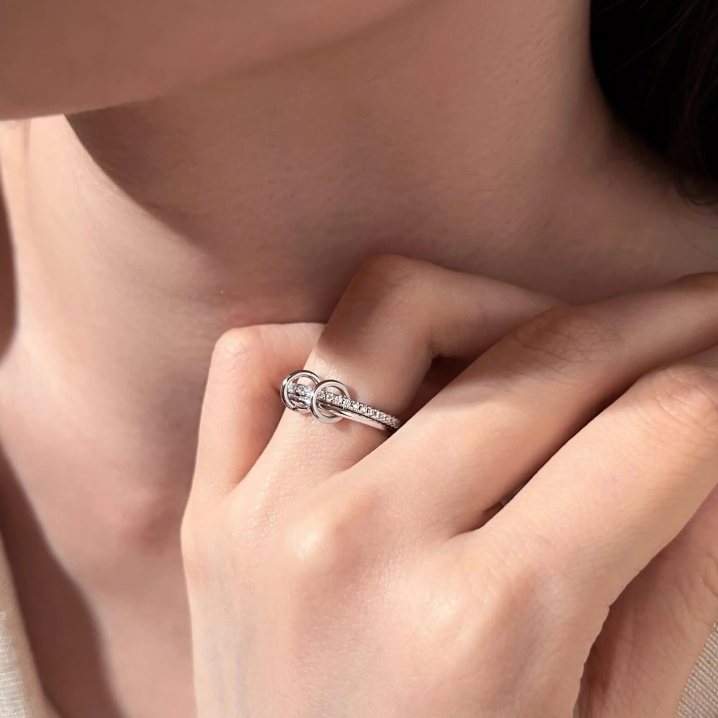 [Raffine]Adela Stacked Diamond Ring