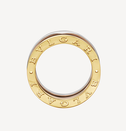 [Raffine]ZERO 1 THREE-BAND ROSE WHITE AND YELLOW RING