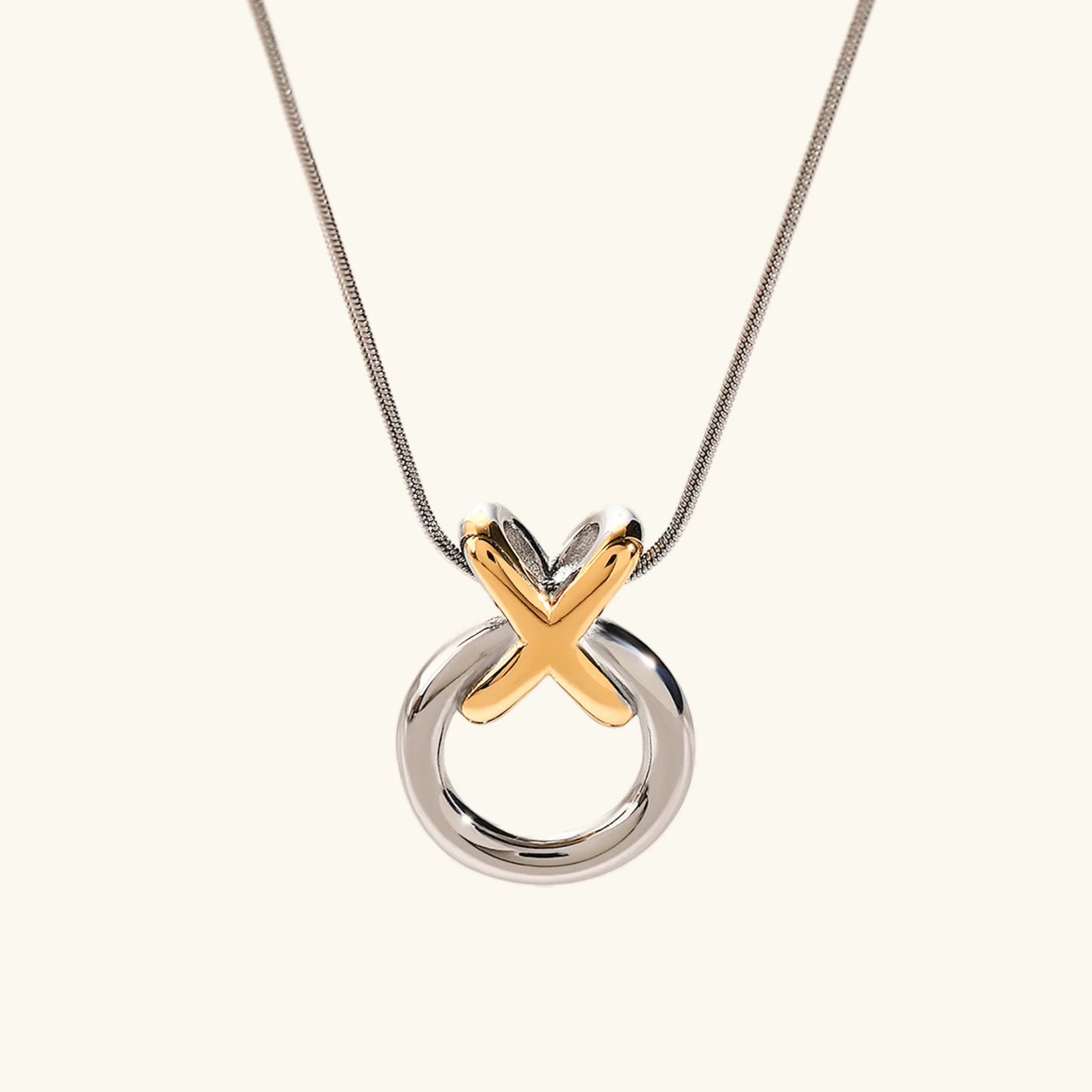 [Raffine]Mirabelle Ring Knot Necklace