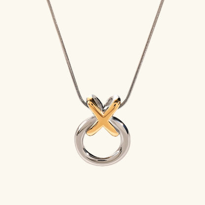 [Raffine]Mirabelle Ring Knot Necklace