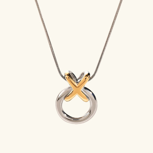[Raffine]Mirabelle Ring Knot Necklace