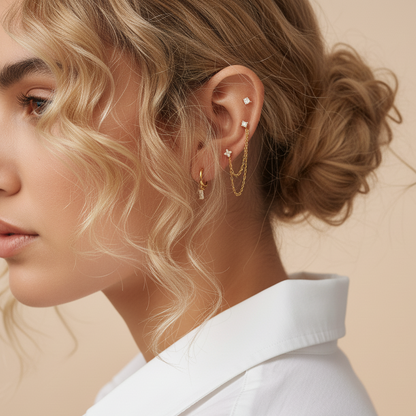 [Raffine]Dina Essential Diamond Earrings Bundle