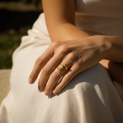 [Raffine]Bernice Open Ended Gold Ring