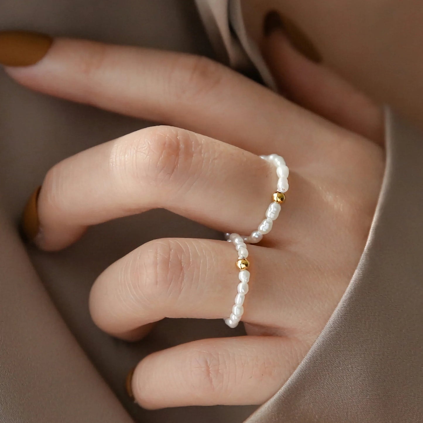 [Raffine]Aurora Pearl Band Ring