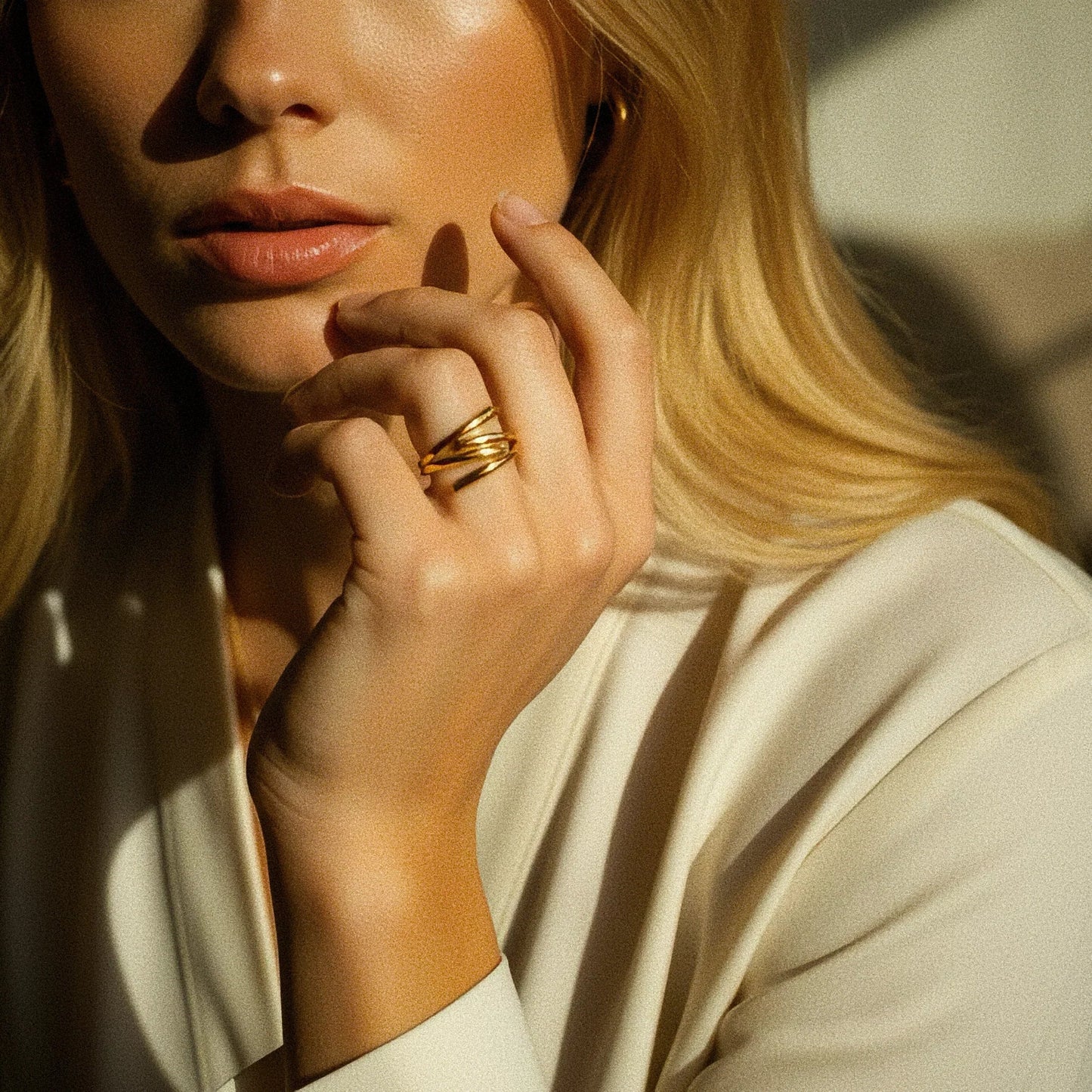 [Raffine]Shay Contemporary Gold Ring