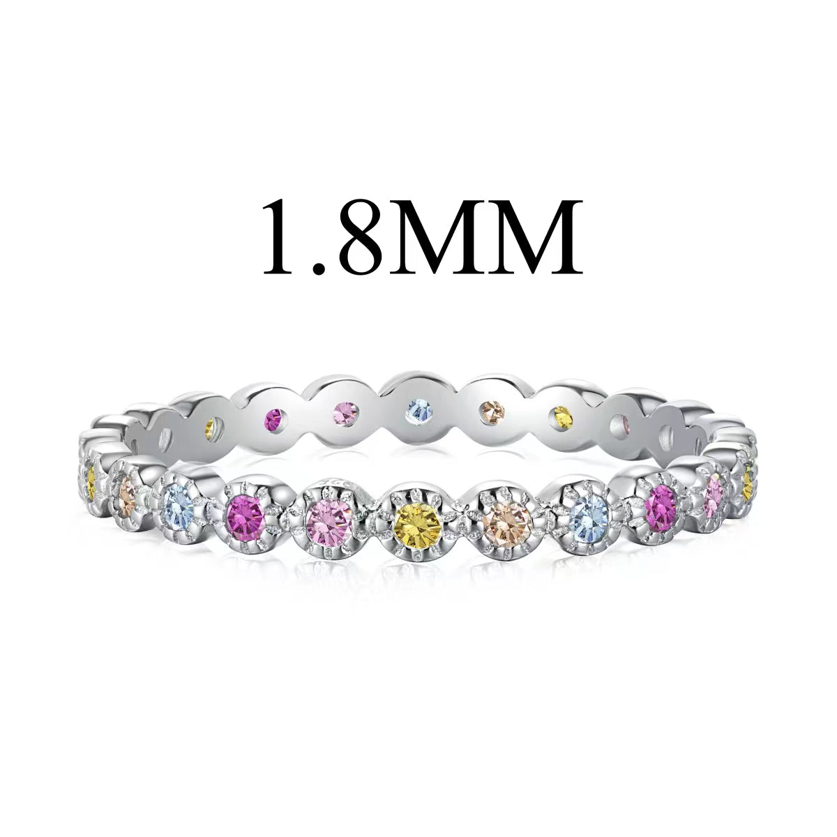 [Raffine] Anillo diario único de corte redondo brillante