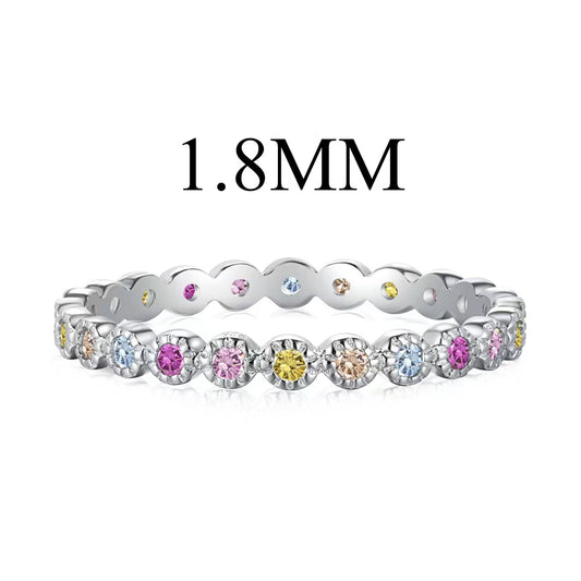 [Raffine] Anillo diario único de corte redondo brillante