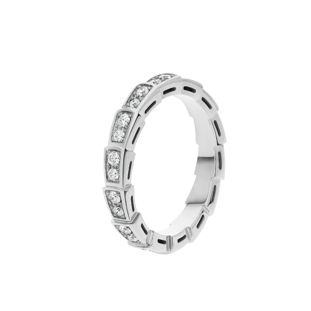 [Raffine]SERPENTI RING SILVER DIAMOND PAVED 3MM