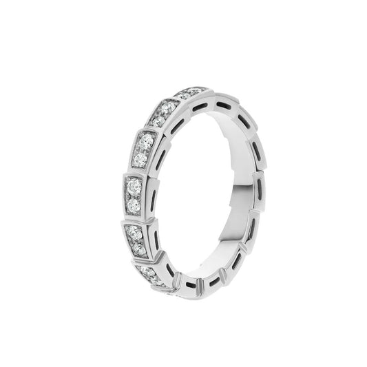 [Raffine]SERPENTI RING SILVER DIAMOND PAVED 3MM