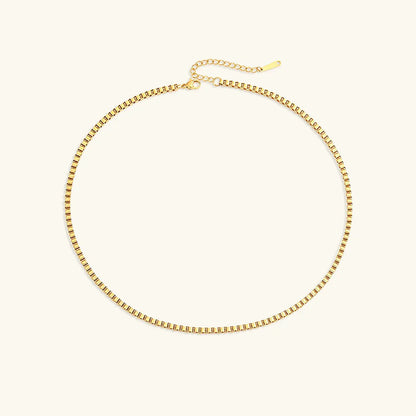 [Raffine]Danica Box Chain Gold Necklace