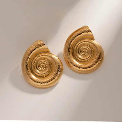 [Raffine]Nauticia Gold Shell Earrings