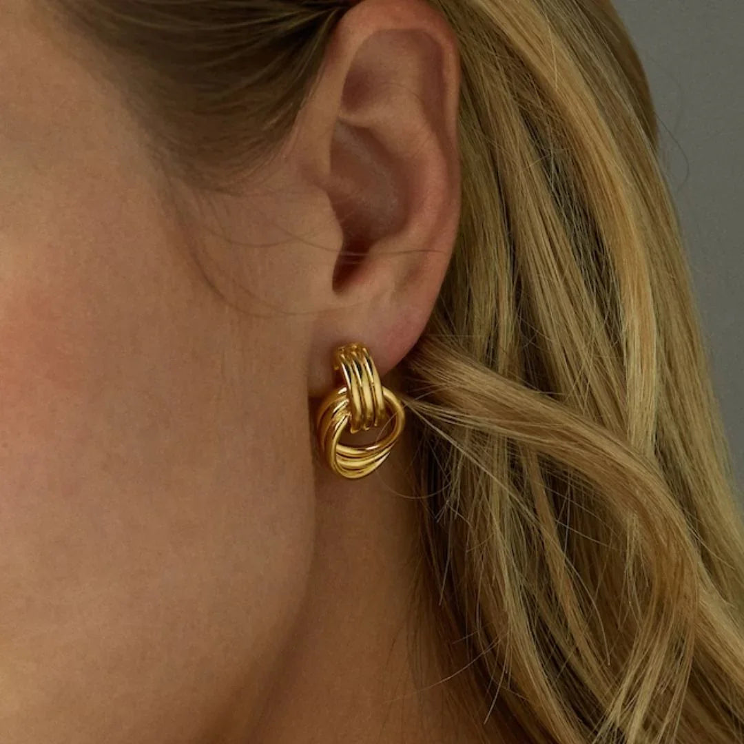 [Raffine]Luna Layered Hoop Earrings