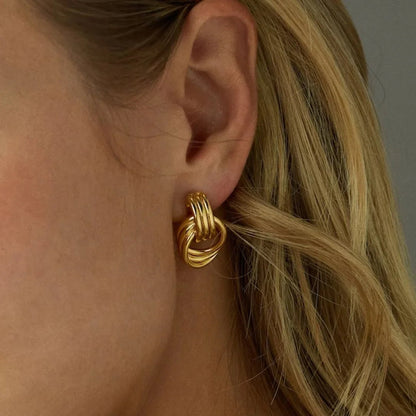 [Raffine]Luna Layered Hoop Earrings