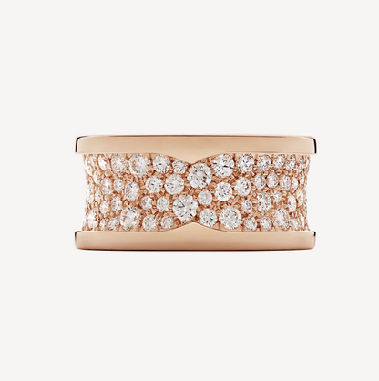 [Raffine]ZERO 1 CON DIAMANTES PAVADOS EN EL ANILLO ESPIRAL