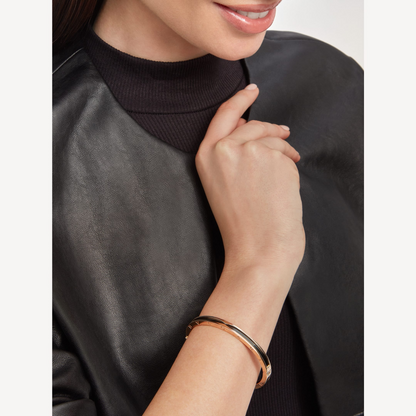 [Raffine]ZERO 1 PINK GOLD WITH BLACK CERAMIC BRACELET