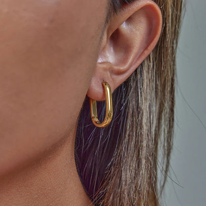 [Raffine]Clarabelle Staple Gold Hoops Bundle