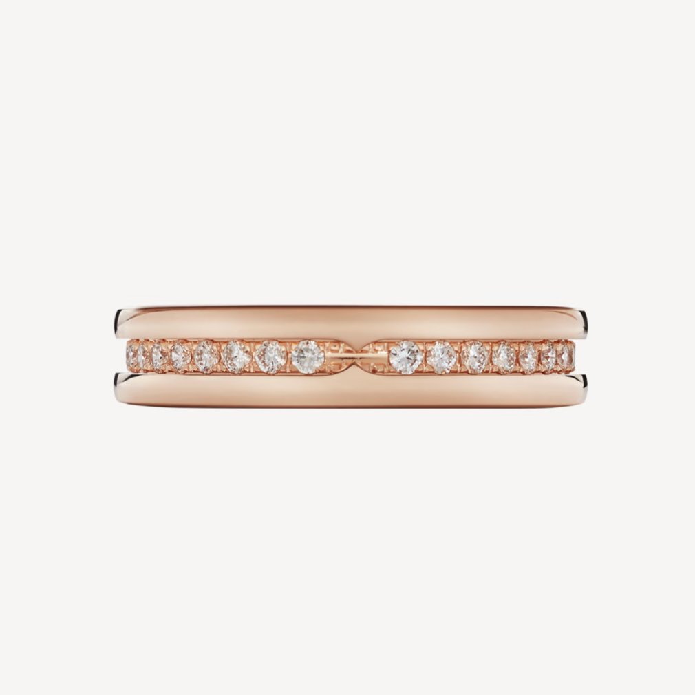 [Raffine]ZERO 1 ONE-BAND PAVED DIAMONDS ON THE SPIRAL RING
