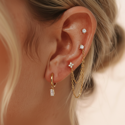 [Raffine]Dina Essential Diamond Earrings Bundle