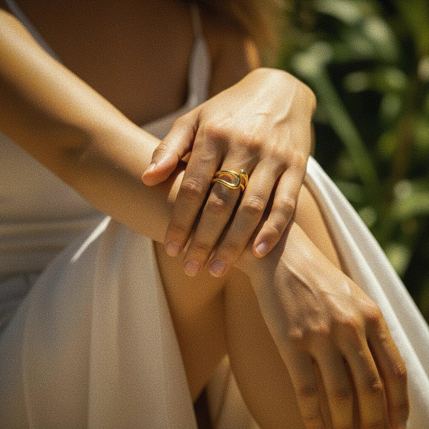 [Raffine]Bernice Open Ended Gold Ring