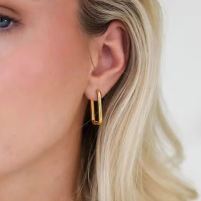 [Raffine]Ambrielle Gold U Hoops