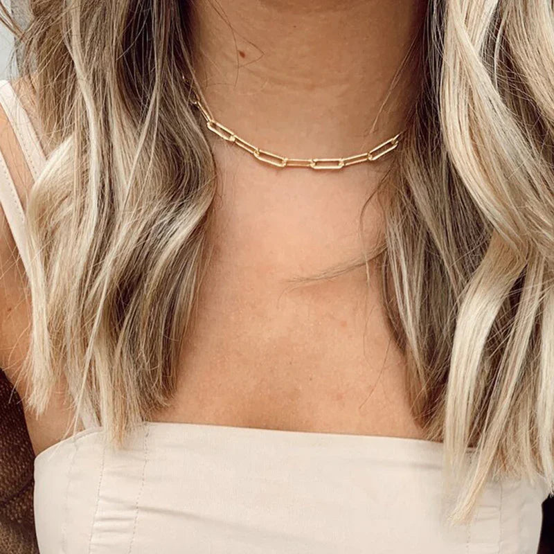[Raffine]Amber Gold Chain Necklace