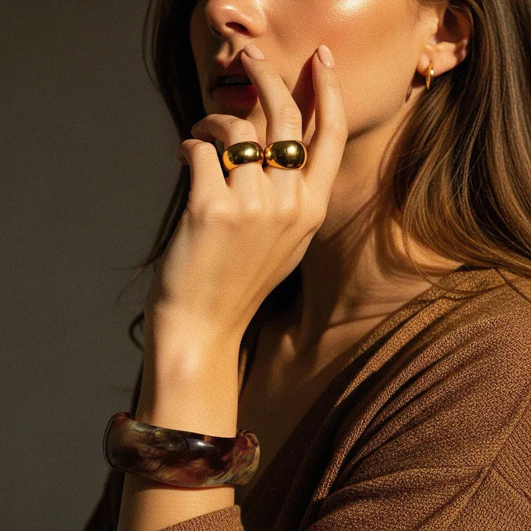 [Raffine]Julianna Sculpted Autumn Bangles